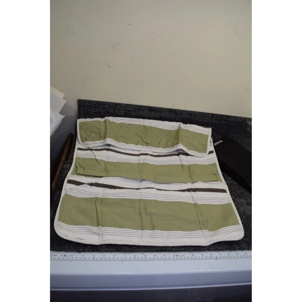 Restoration Hardware WESTPORT Bedding Standard Pillow Sham Heavy Cotton Striped
